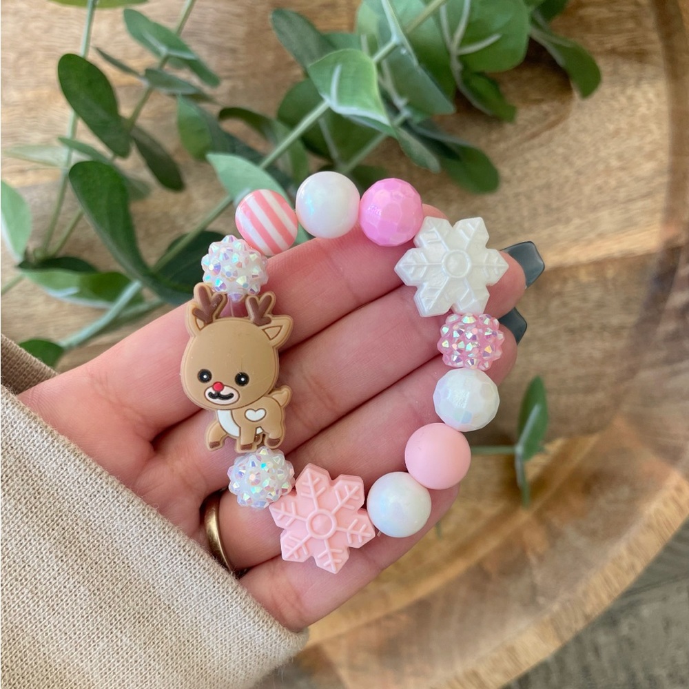 Kids Christmas Reindeer Bracelet